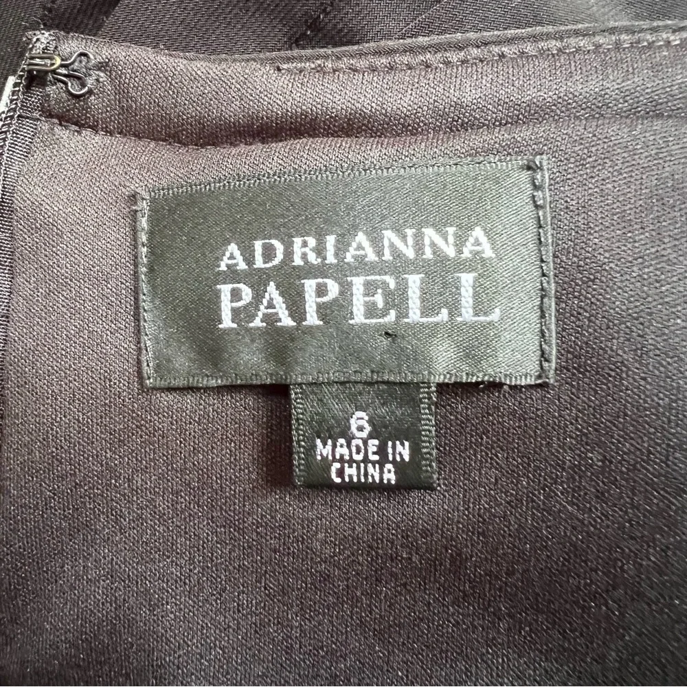 Adrianna Papell little black dress sleeveless size 6 - Picture 10 of 11